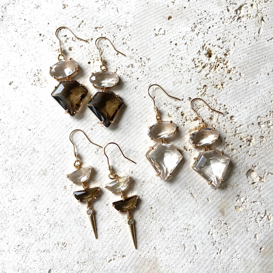 Gemstone Drop Earrings