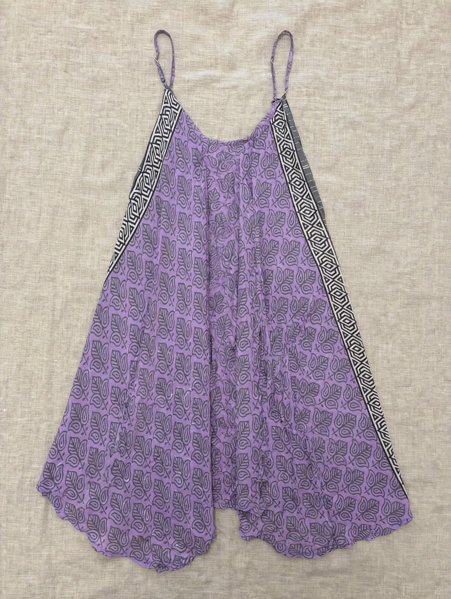 Rasgulla Sari Moonchild Mini Dress #021 by Kantha Bae