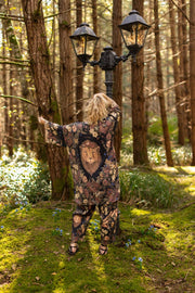 Lionheart Matinée Duster w/ florals & Narnia inspired print