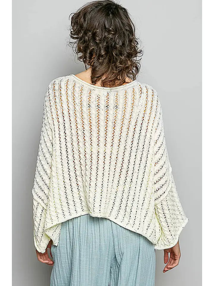 Cropped Oversized Sweater