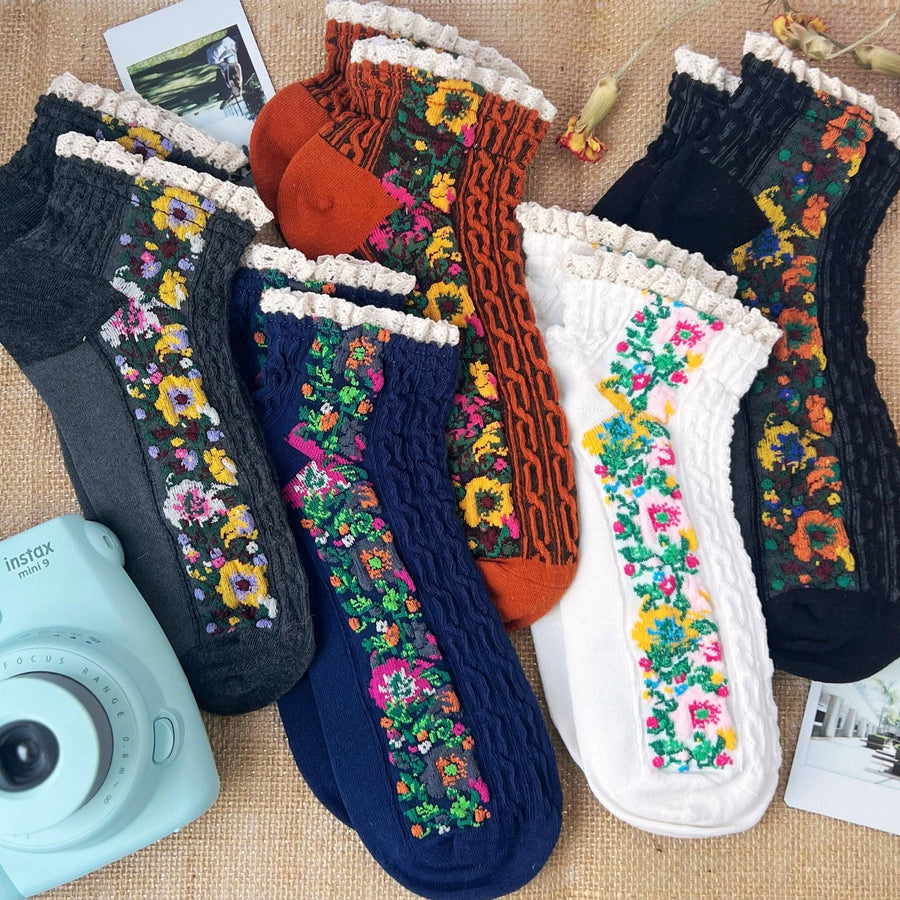 Audrey Vintage Ankle Socks Robin Boutique