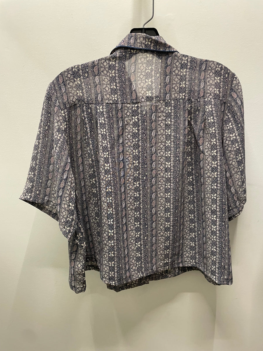 Reworked Flowy Crop Button Down #100