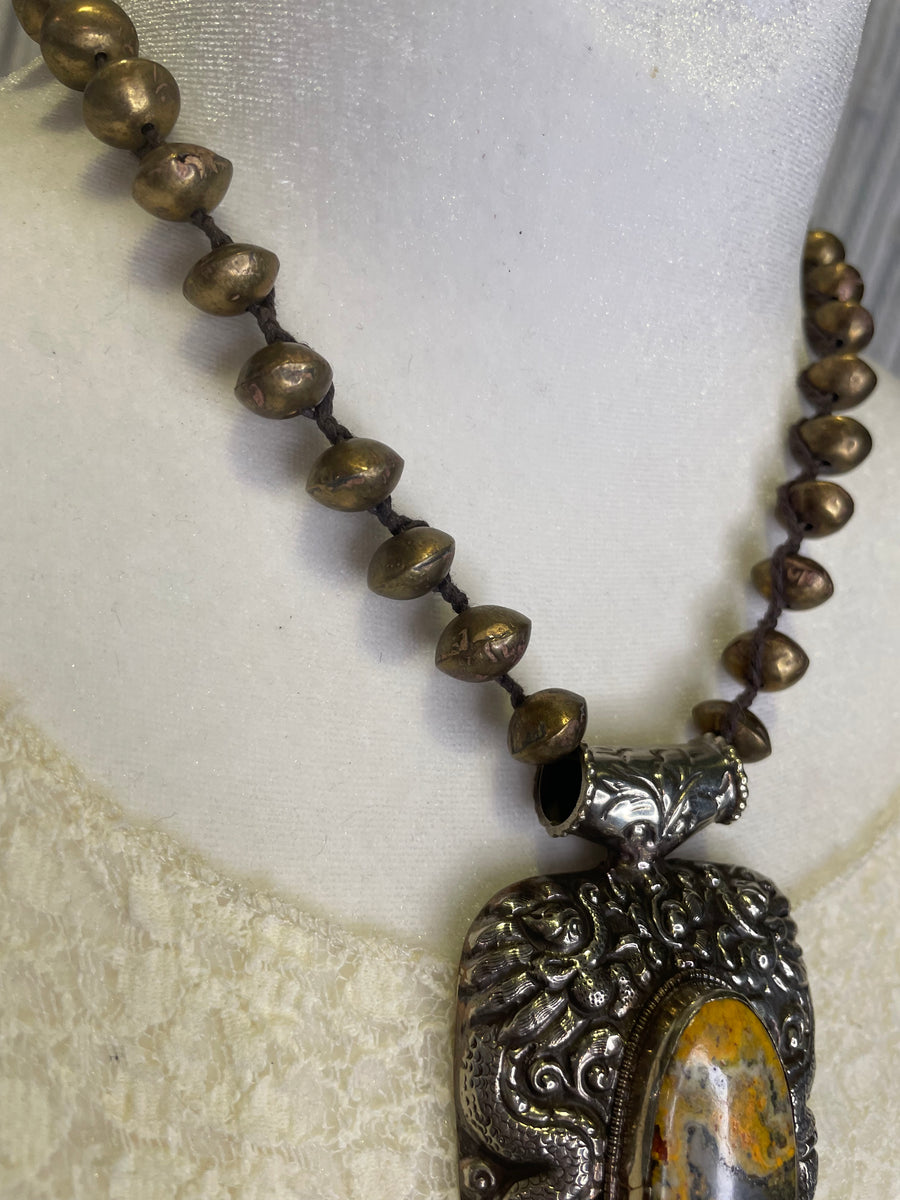 Bumble Bee Dragon Short Necklace