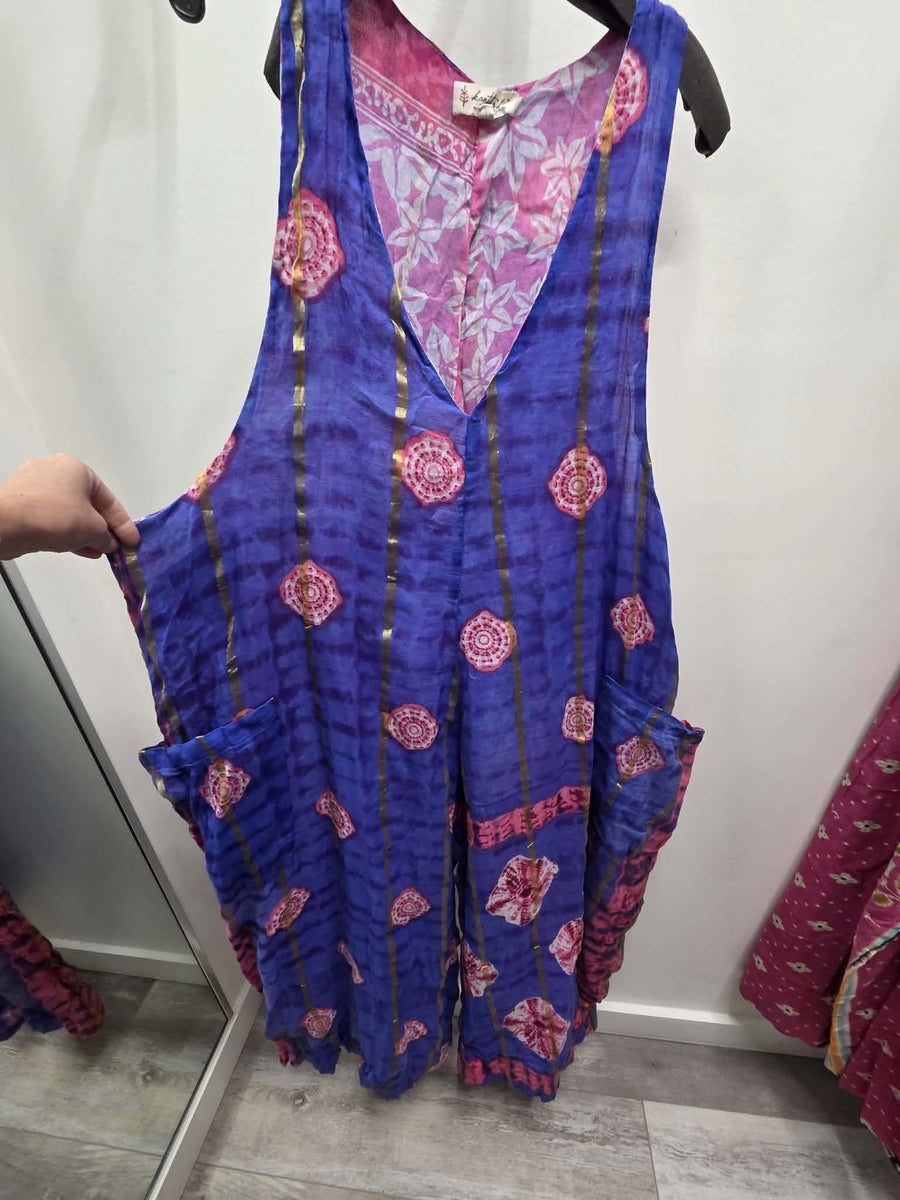 Duality Sari Harmony Wide Leg Jumpsuit #1041 by Kantha Bae