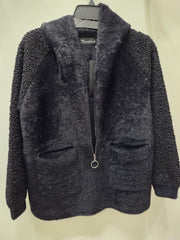Fuzzy Mixed Media Jacket by Creations