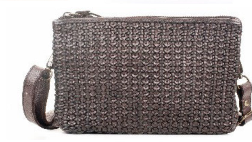 Milo Innes Woven Leather Handbag Robin Boutique