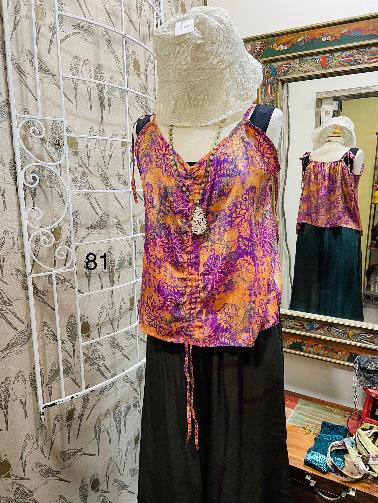 Silk Butterfly Tank by Kantha Bae One Size - Robin Boutique-Boutique 
