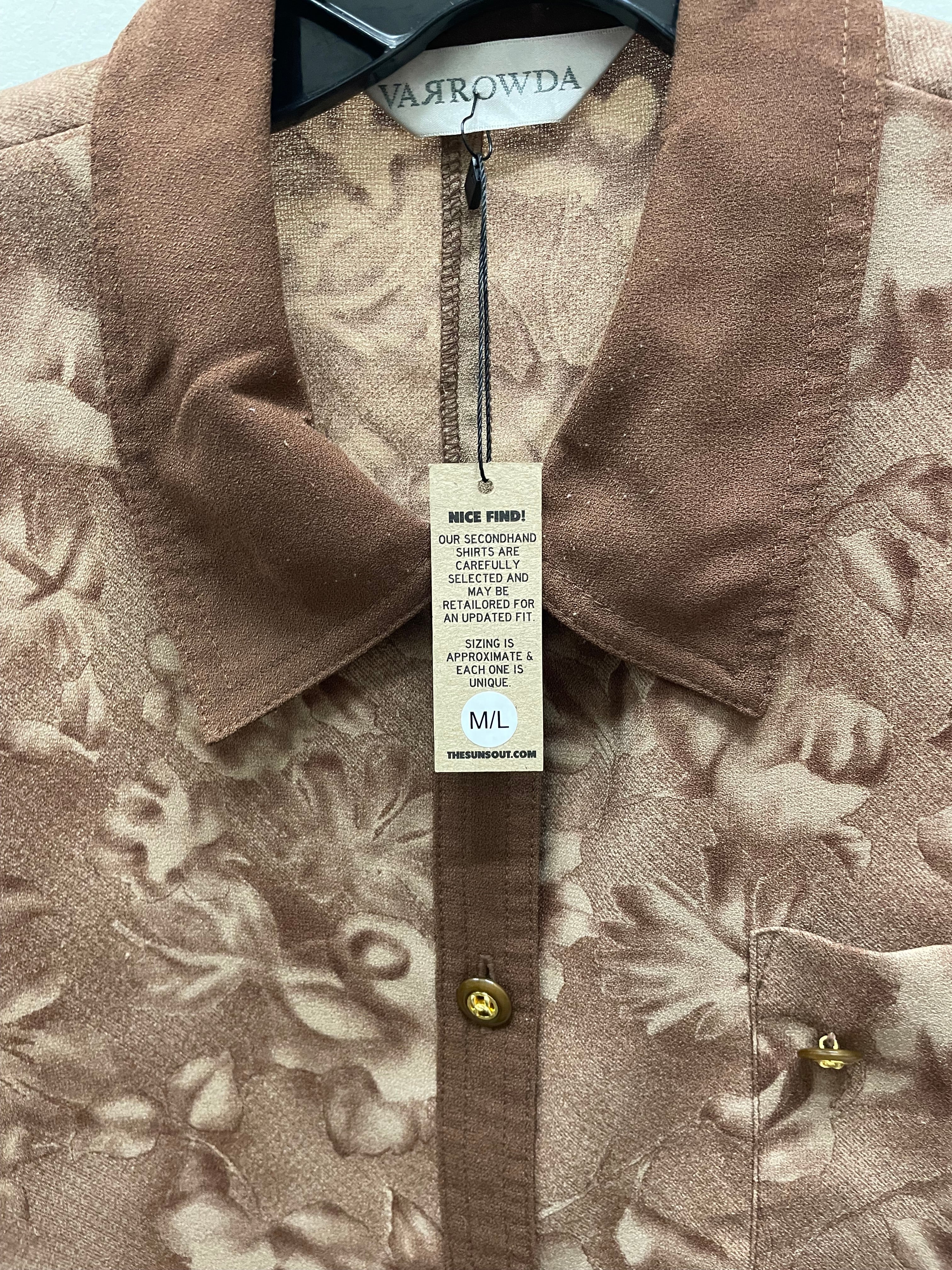 Reworked Flowy Crop Button Down #109
