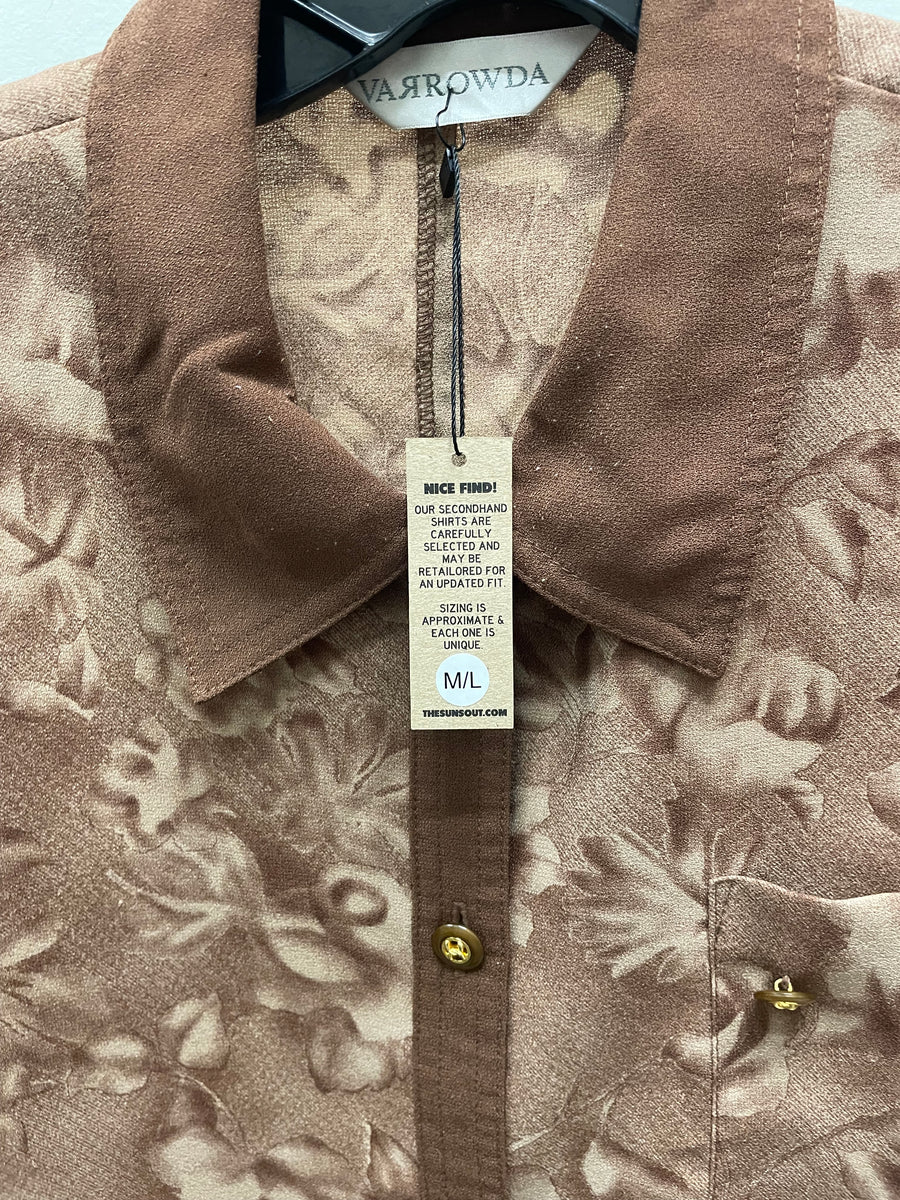 Reworked Flowy Crop Button Down #109