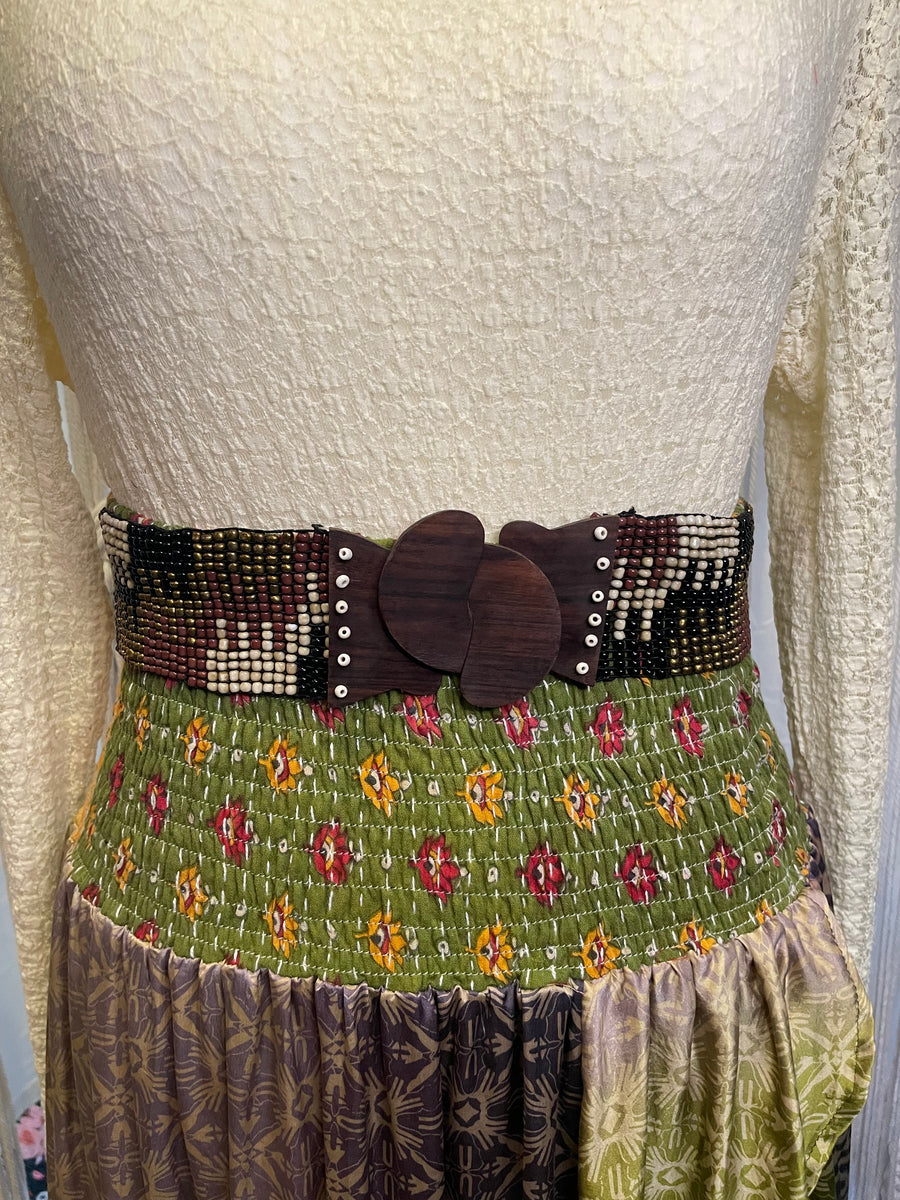 Neutral Beaded Belt by Bali Queen