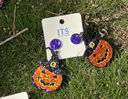 Jack O'Lantern Theme Earrings - Robin Boutique-Boutique 