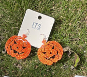 Jack O'Lantern Theme Earrings - Robin Boutique-Boutique 