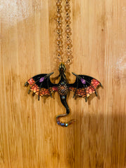 Flying Dragon Necklace by Gina