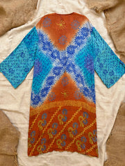 Crepe Sari Spellbound Kimono #205 by Kantha Bae