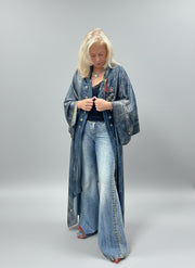 IPNG Design Hanky Pants in Illusion Printed Look-Denim Robin Boutique