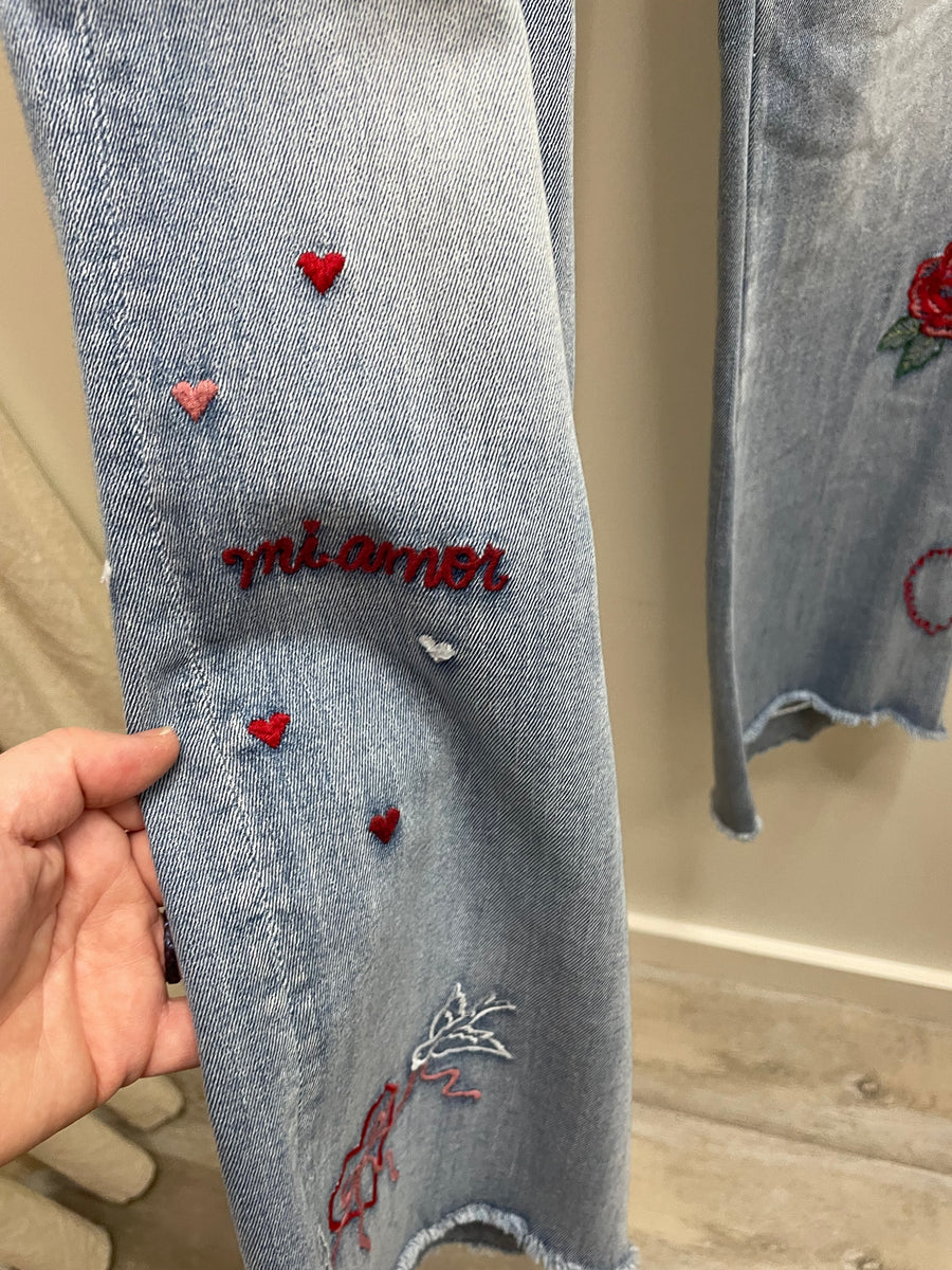 Eva Love Letters Jean by Driftwood Robin Boutique