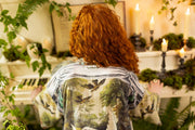 Additional view of Theatre of Dreams Pixie Duster Cropped Kimono with Swan from Robin Boutique.