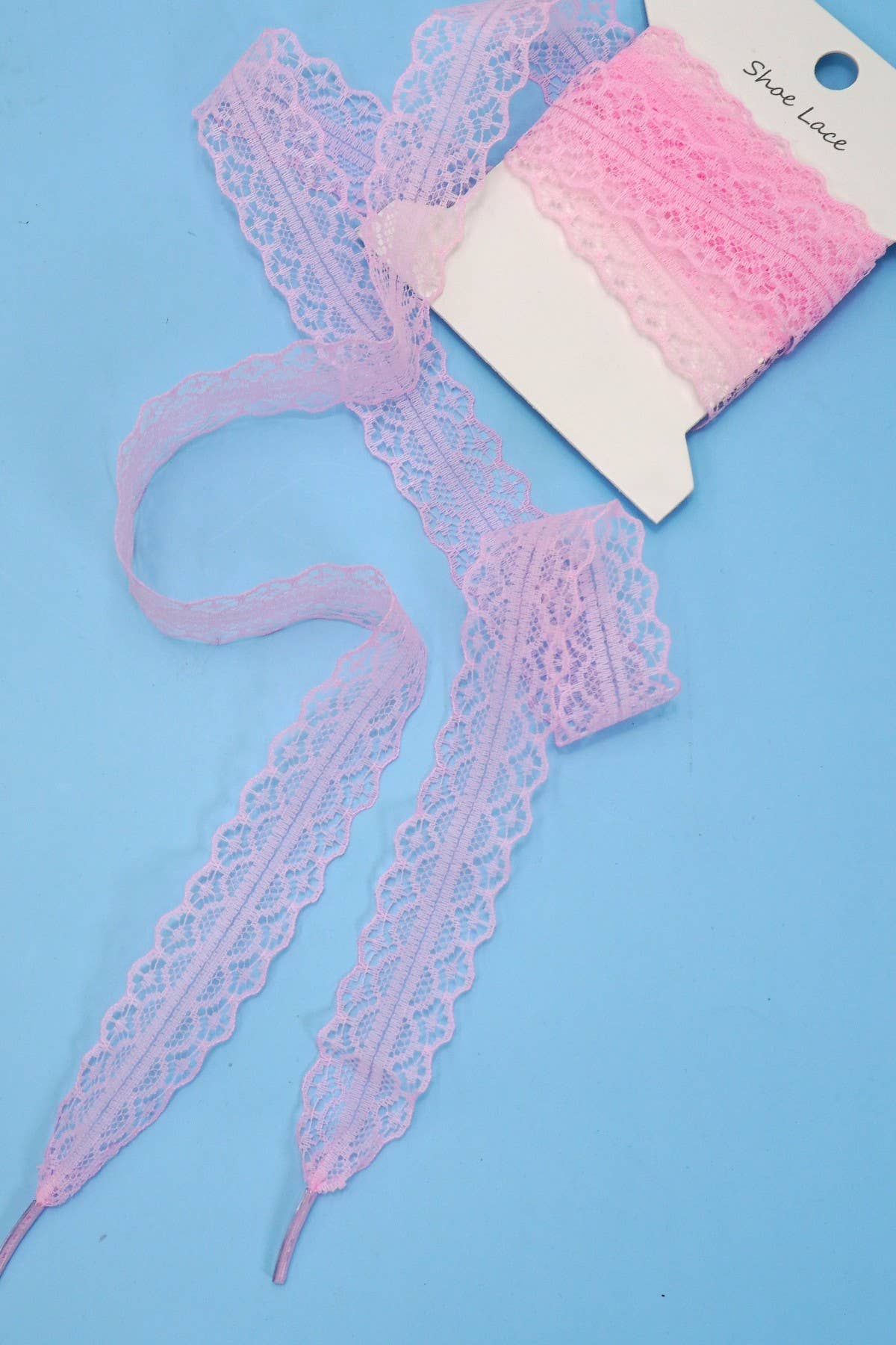 CHANTILLY LACE RIBBON BOW PAIR SHOE LACES Robin Boutique