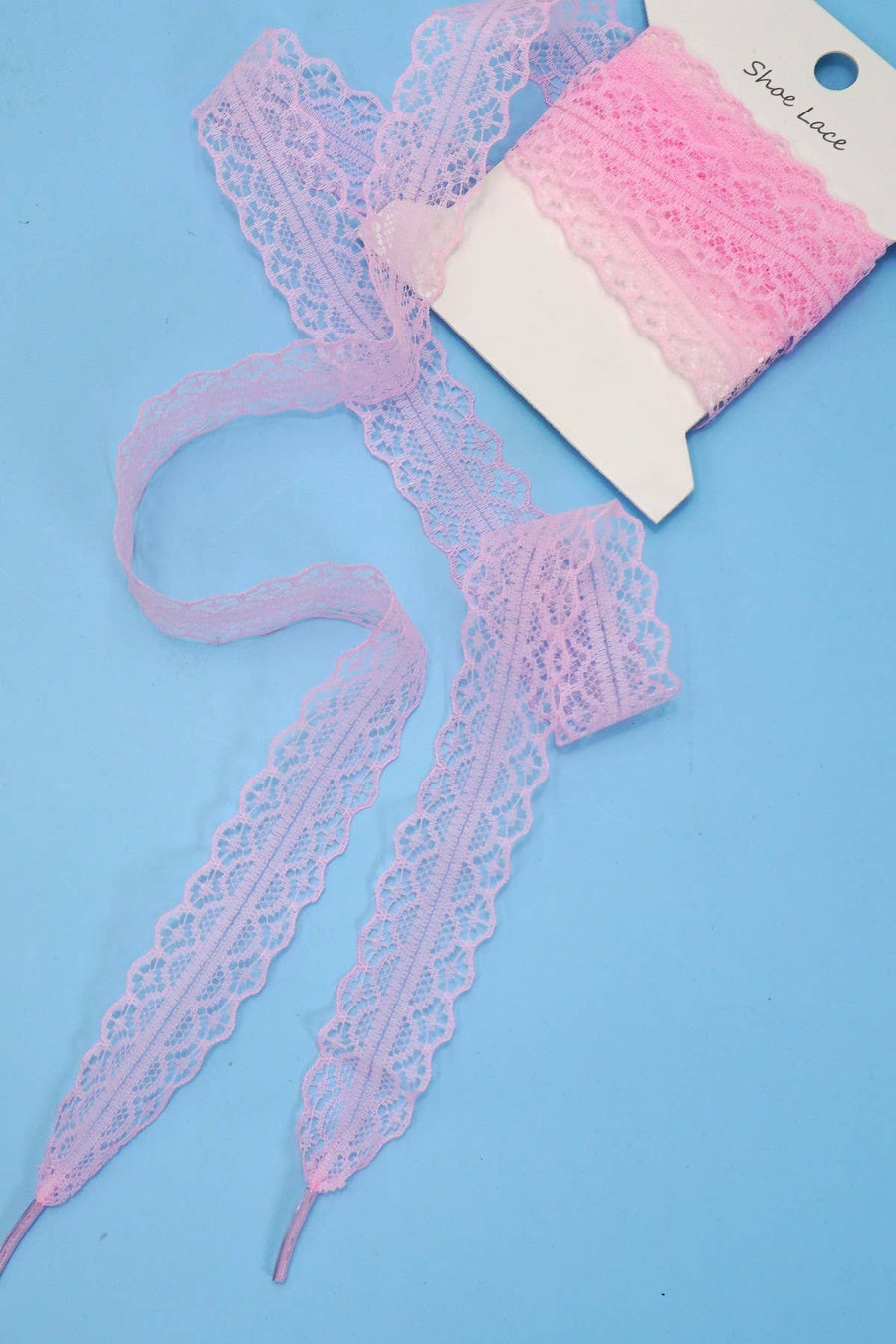 CHANTILLY LACE RIBBON BOW PAIR SHOE LACES Robin Boutique
