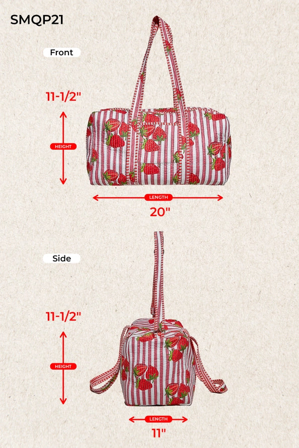Front Pocket Quilted Adjustable Strap Bag by POL