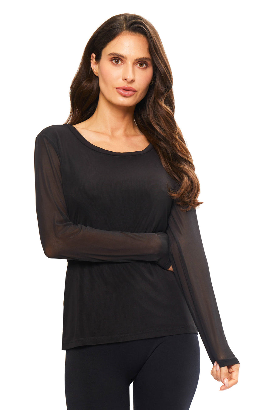 Sheer Mesh Layering Shirt by Adore 90452