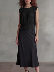 Pleated Sleeveless Top by EllyNDale Robin Boutique