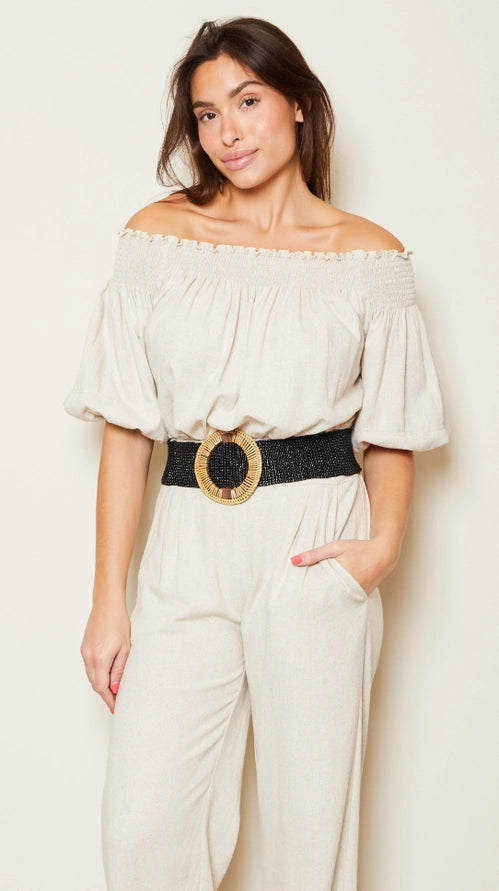 San Diego Beaded Stretch Belt from Robin Boutique.
