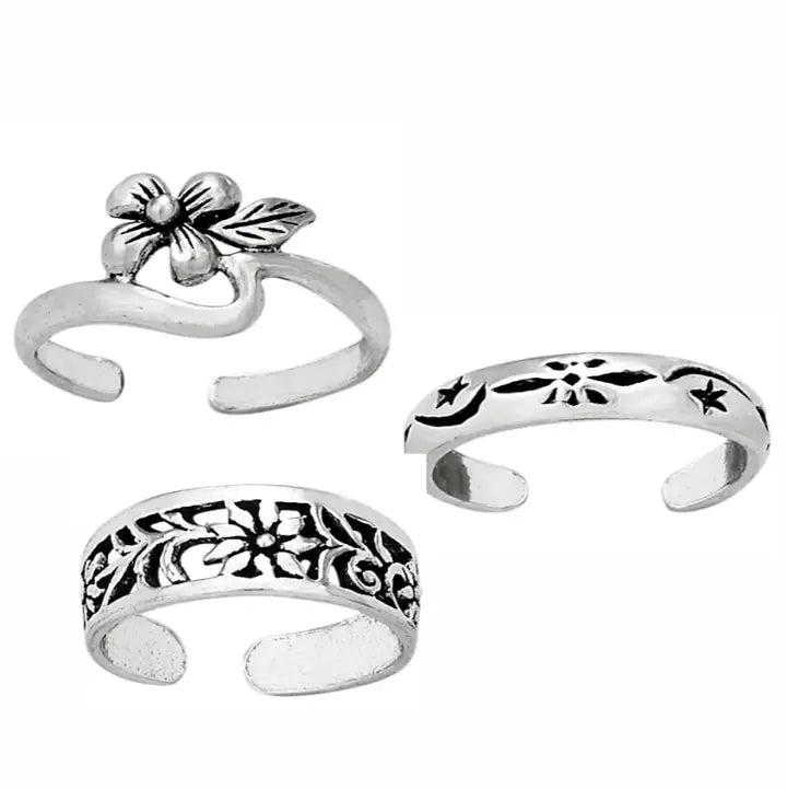 Let It Grow Toe Ring Set