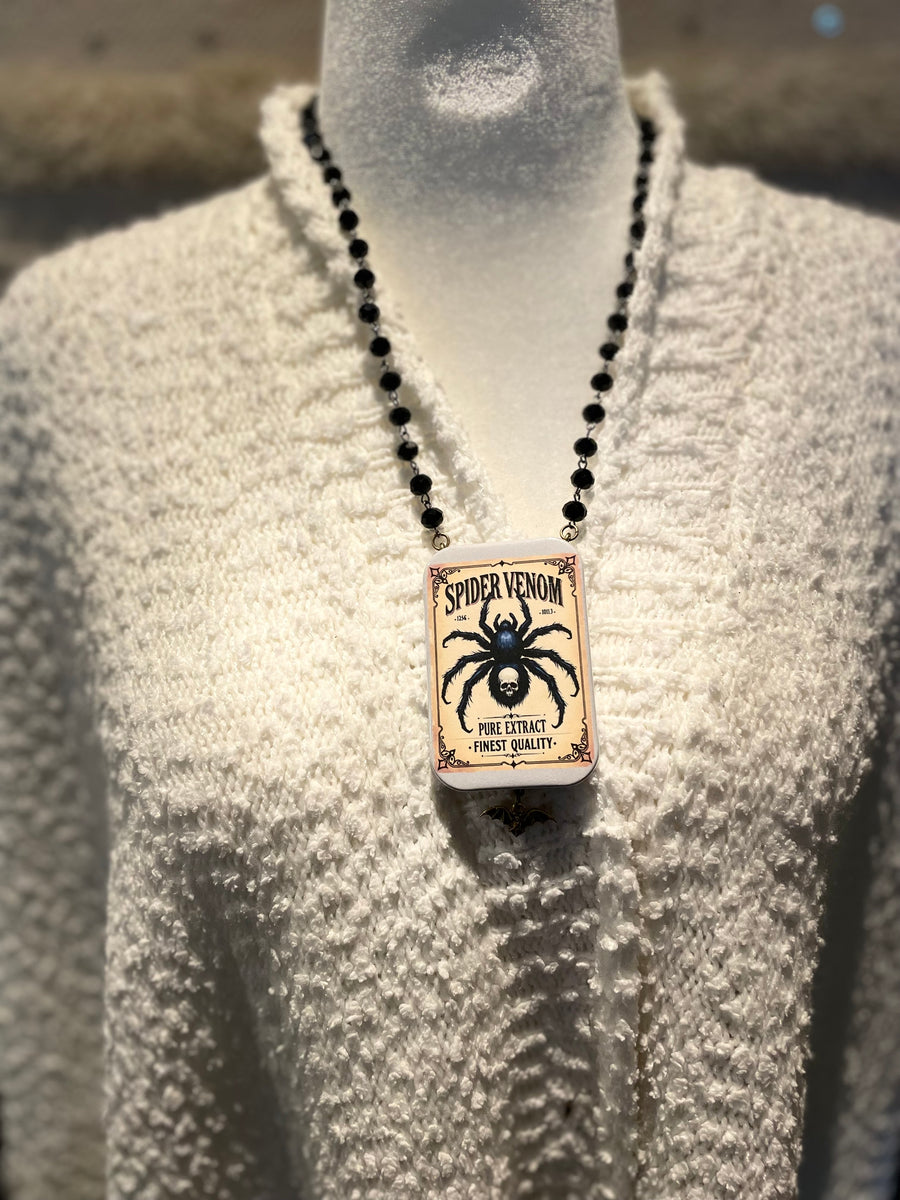 Spider Venom Button Necklace by Gina