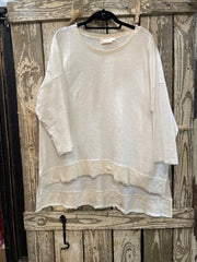 Distressed "Magical" Tunic Tee by The Paper Lace