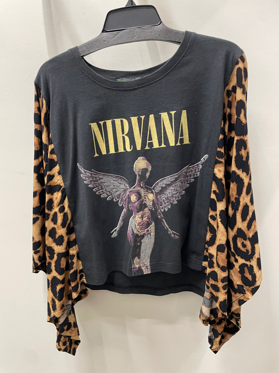 Nirvana Leopard Band-ed Pullover by Shannon Passero