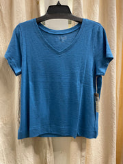 Solid Short Sleeve V-Neck Tee by Escape 10000