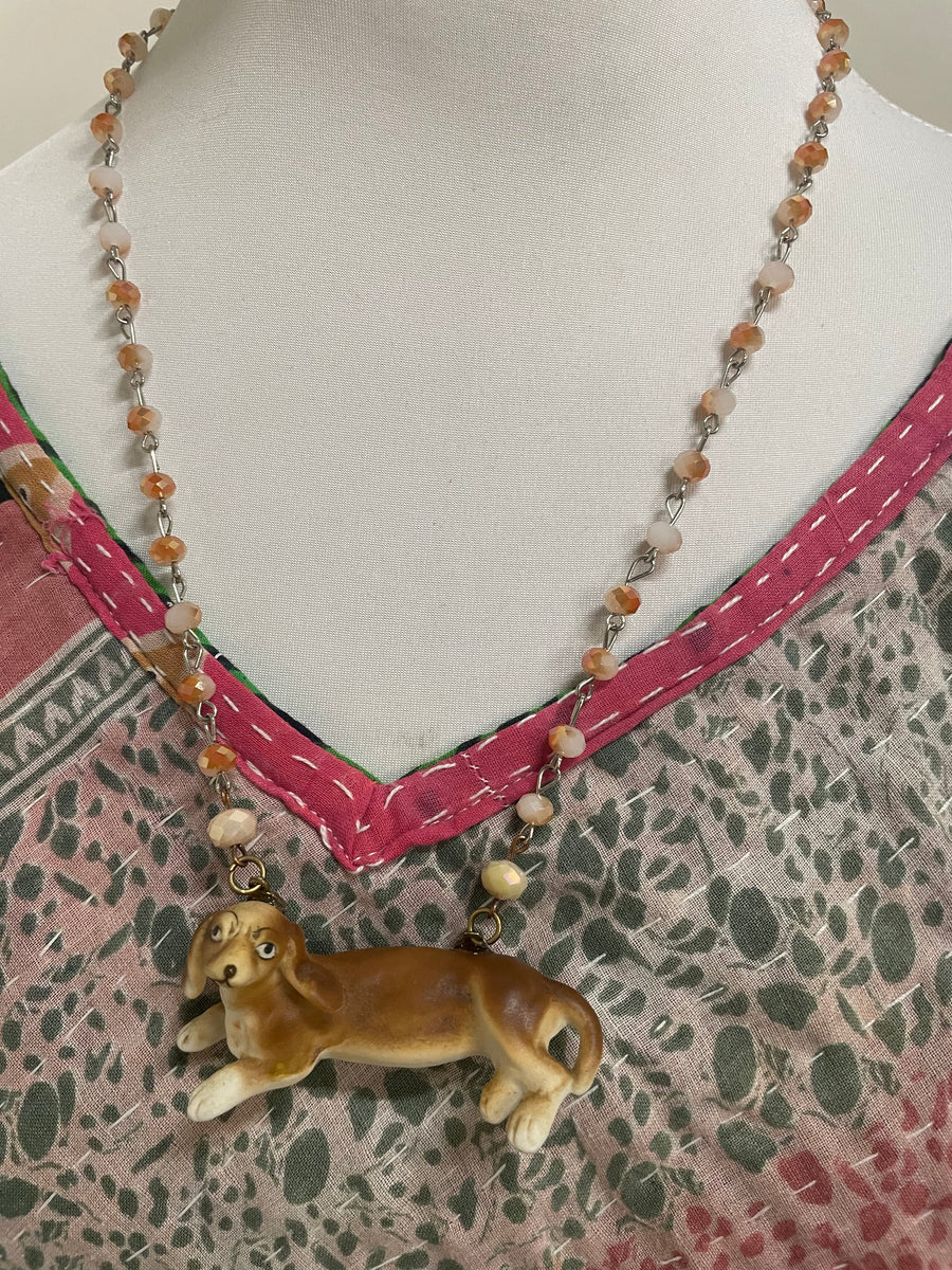 Dollie Dacshund Dog Necklace by Gina