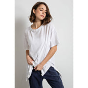 Mineral Washed Short Sleeve Tee by Rae Mode T9774 Robin Boutique