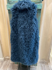 Mongolian Fur Jacket in Beige