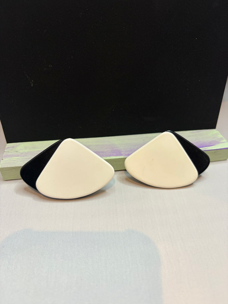 Fan Acrylic Earrings by The Vintage Jewel