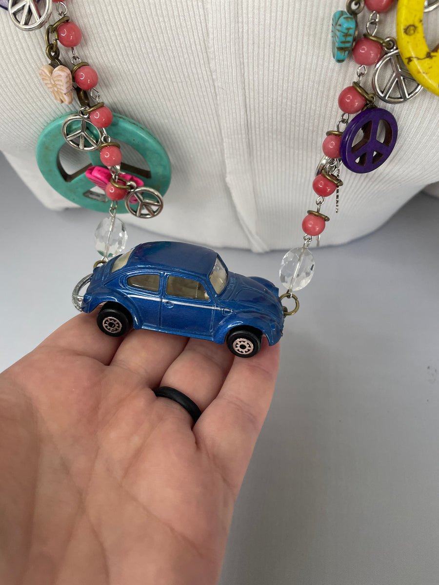 Blue Punch Buggy Necklace by Gina
