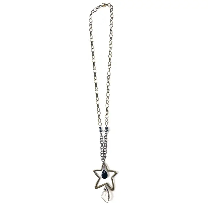 Mixed Chain Star Necklace