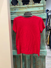 Solid Short Sleeve V-Neck Tee by Escape 10000