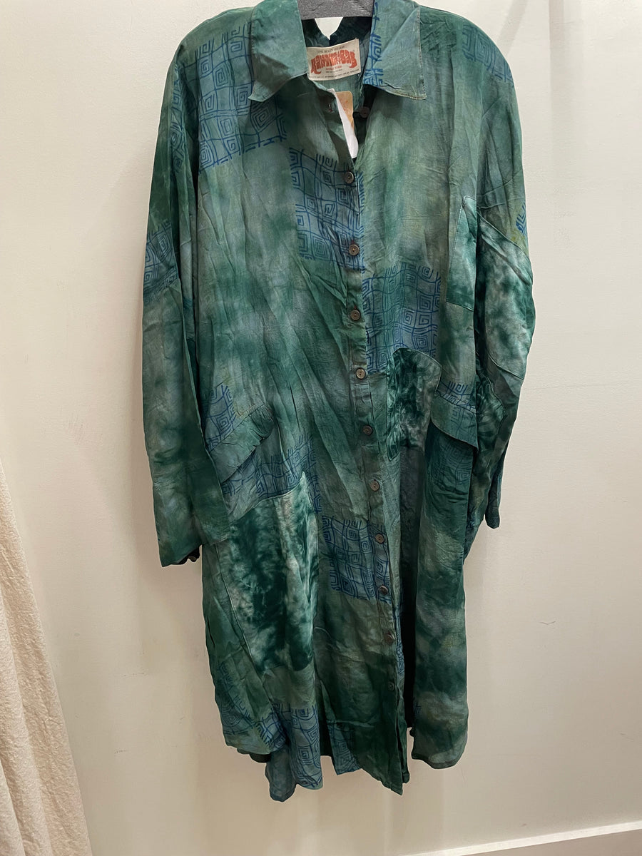 Crepe Sari Free To Be Longsleeve Maxi #097 by Kantha Bae