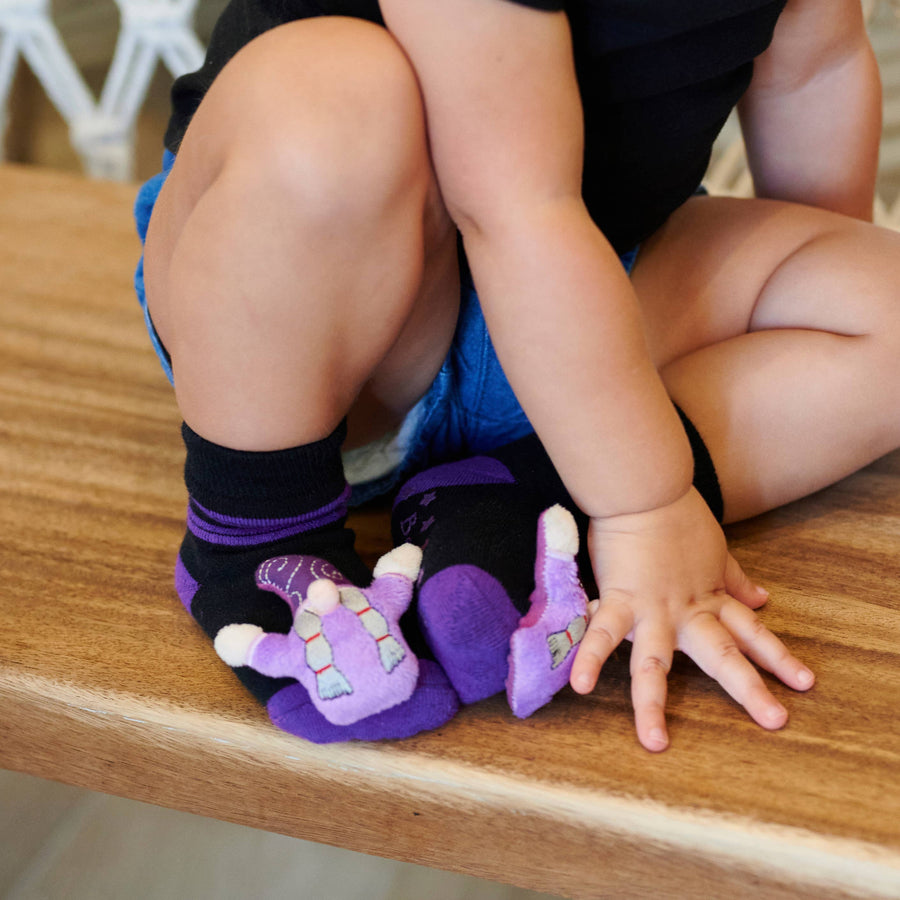 Witch Halloween Boogie Toes Rattle Socks