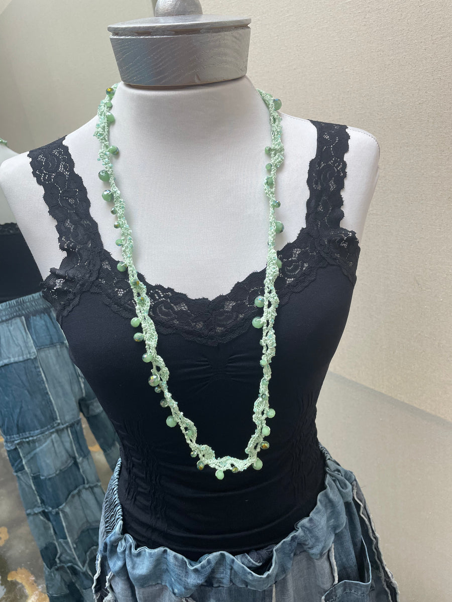 Beaded Crochet Necklace
