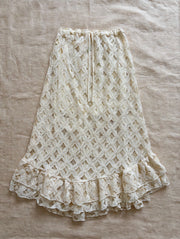 Wild Rose Crochet Skirt by Kantha Bae