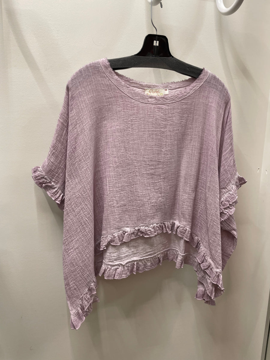 Additional view of Gauzy Charm Layering Top from Robin Boutique.