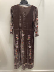 Embroidered Velvet Prairie Dress by Paparazzi 4793