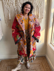 Fine Kantha Drifter Coat #159 by Kantha Bae