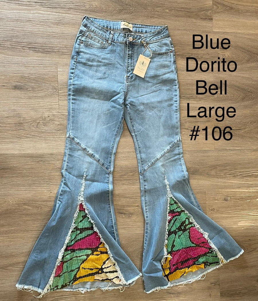 Upcycled Denim Dorito Bell by Kantha Bae - Robin Boutique-Boutique 