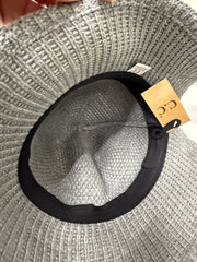 C.C. Beanie Knit Bucket Hat with Back Bow Robin Boutique