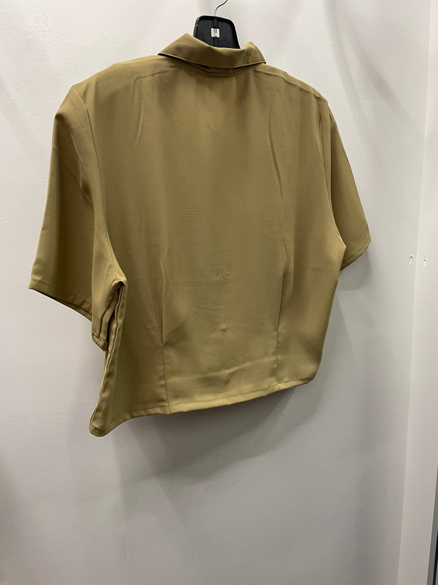 Reworked Flowy Crop Button Down #117