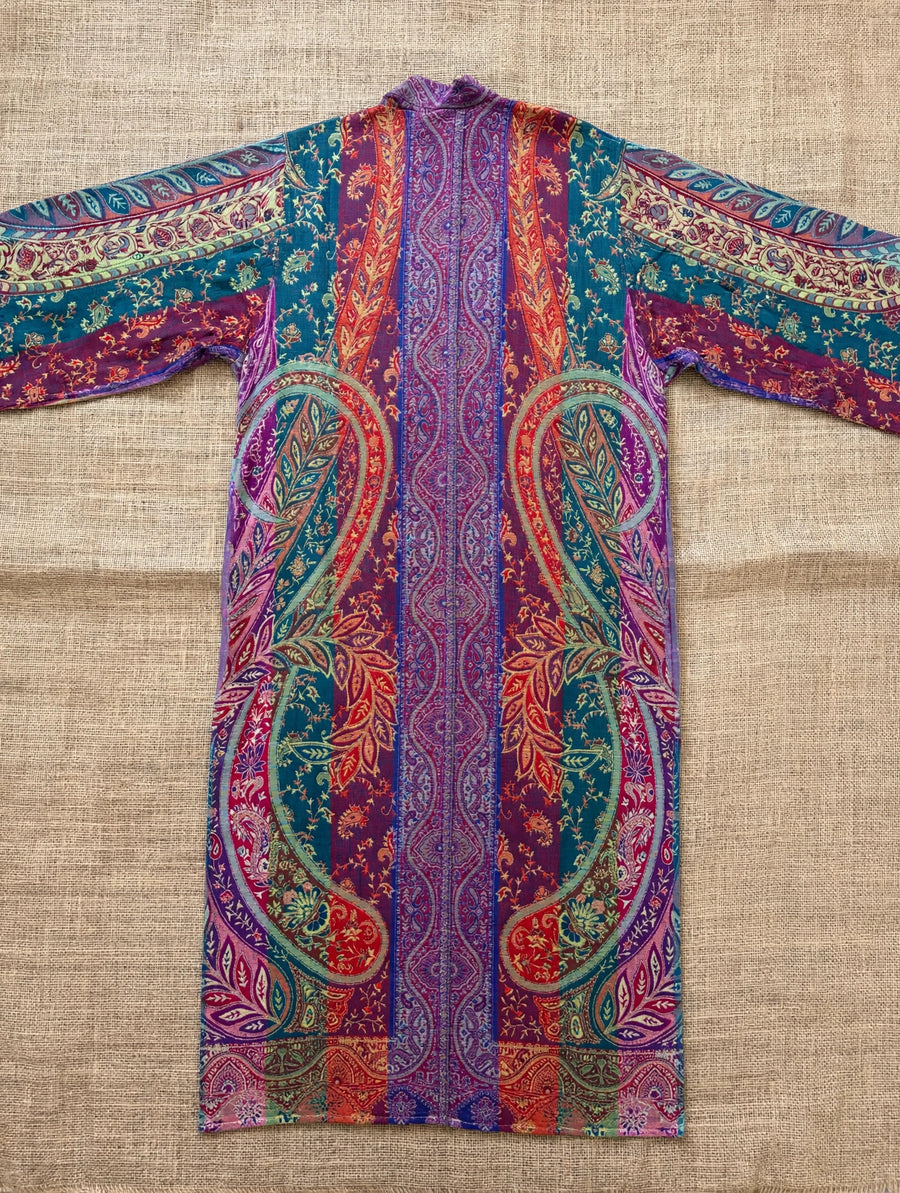 Reversible Tapestry Paisley Duster
